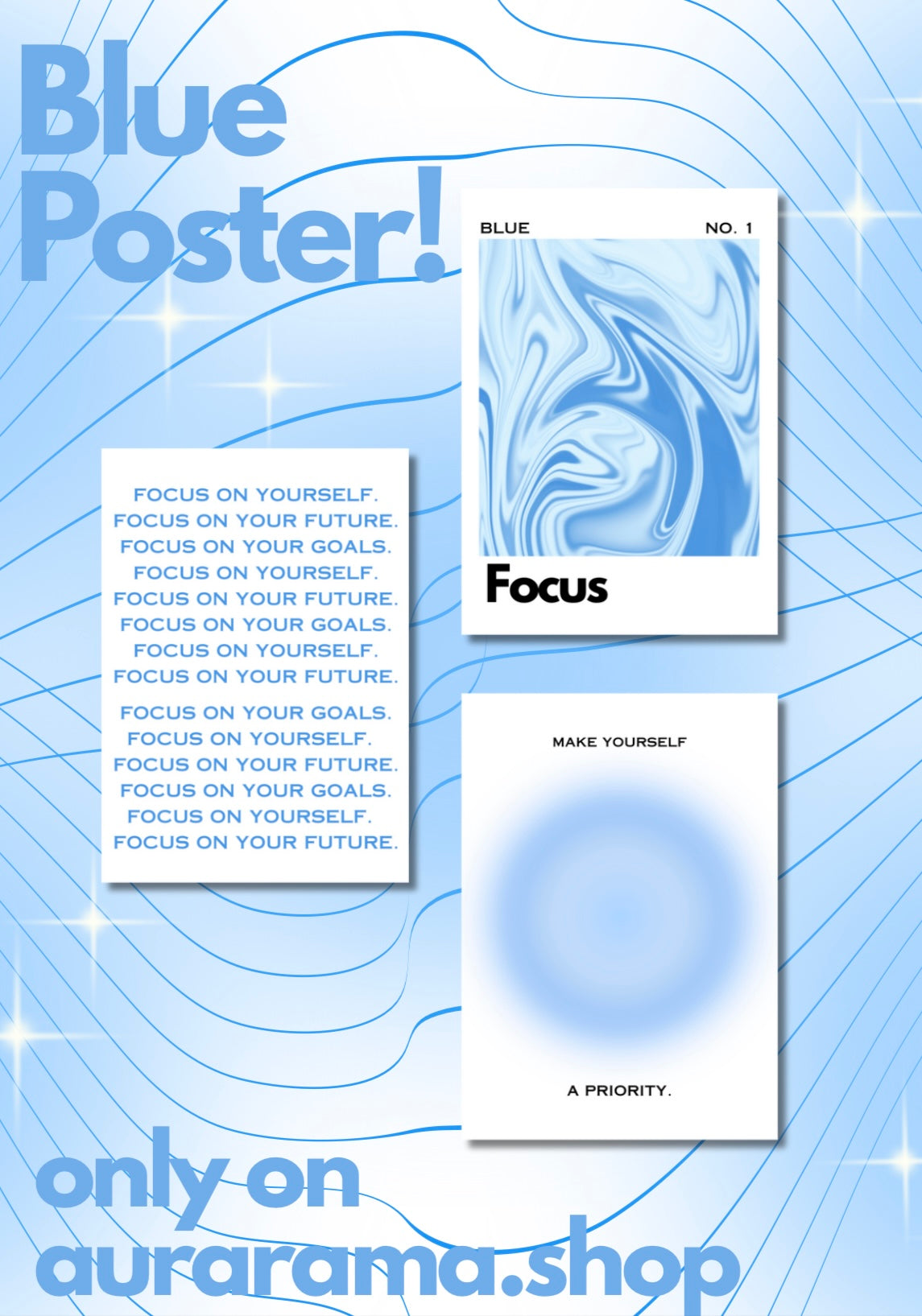 Poster Set - Blue