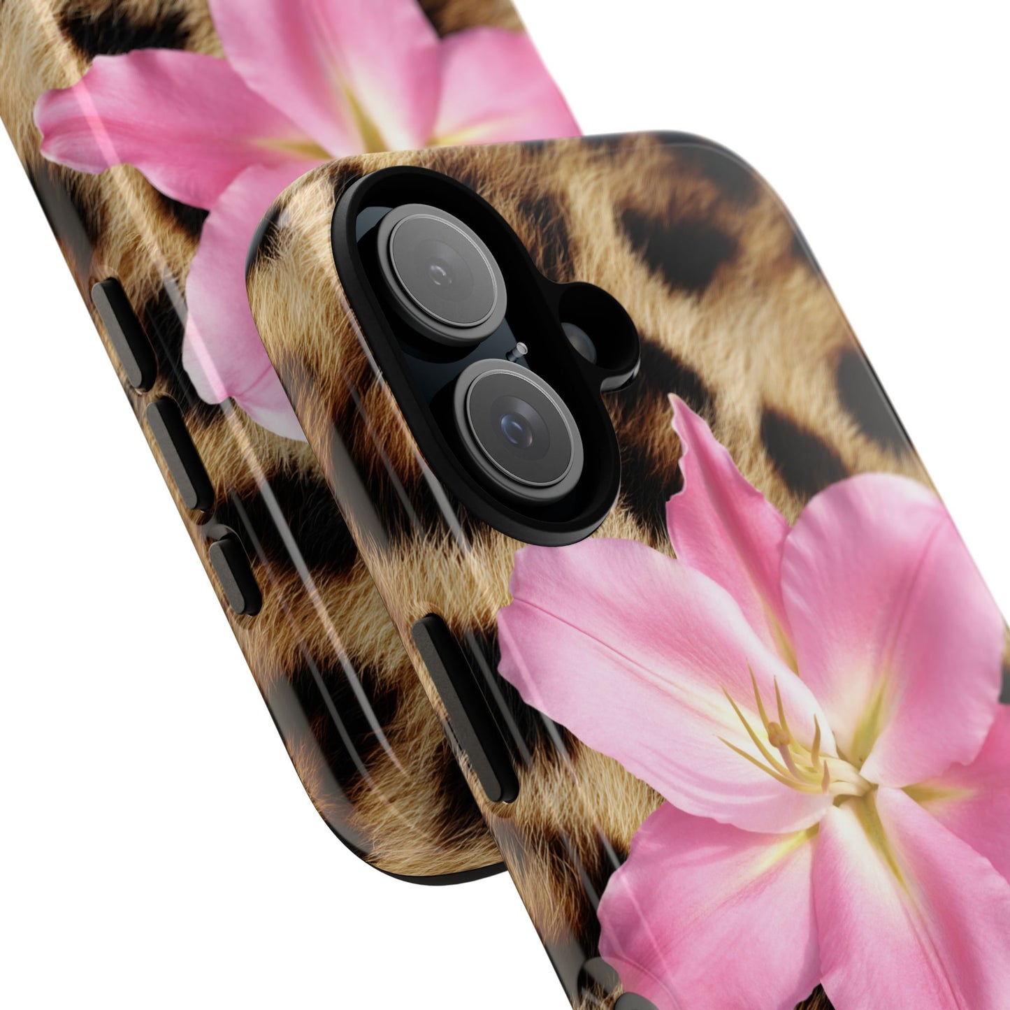 Floral Leopard - Print Phone Case