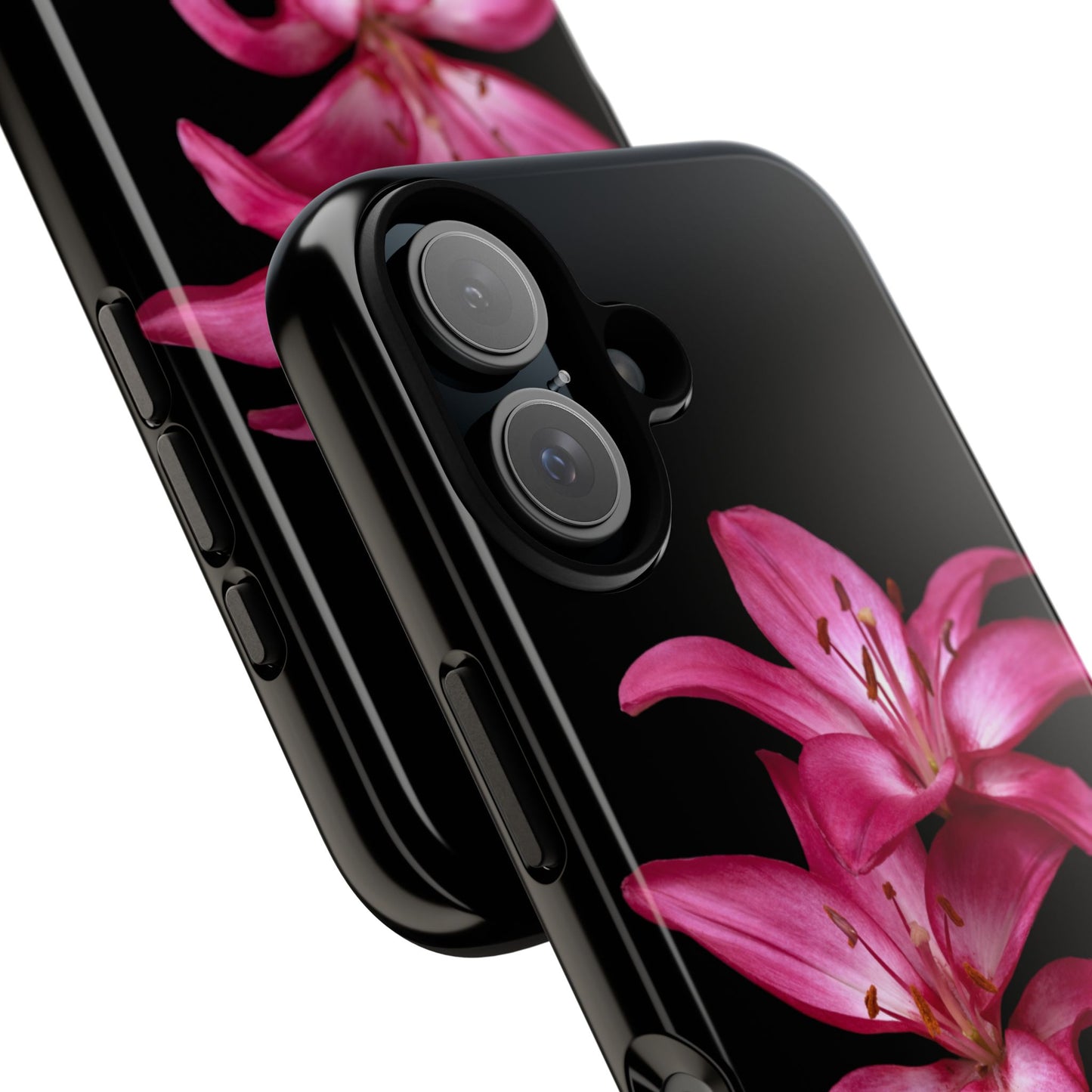 Black Floral Phone Case