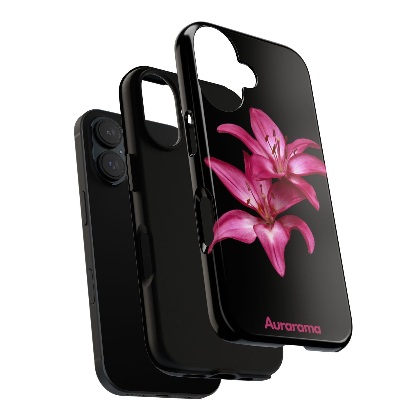 Black Floral Phone Case