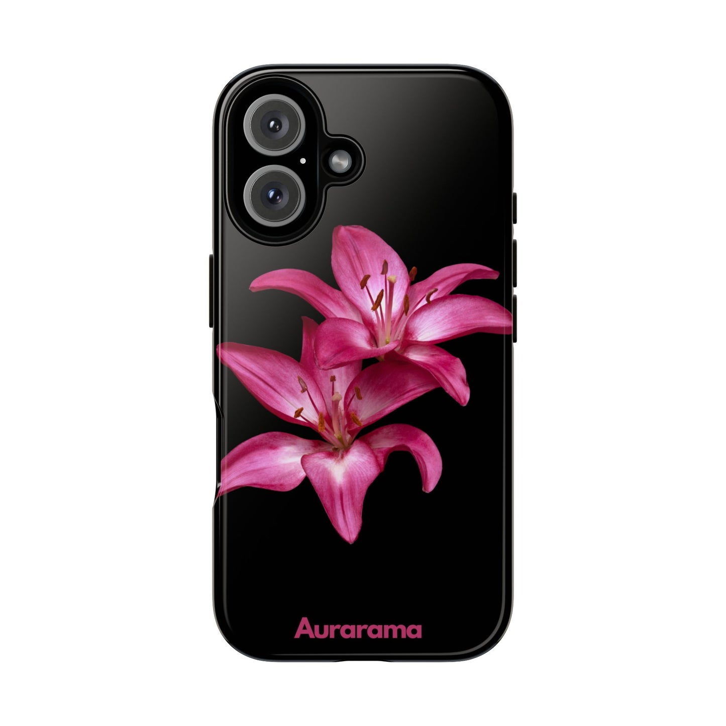 Black Floral Phone Case