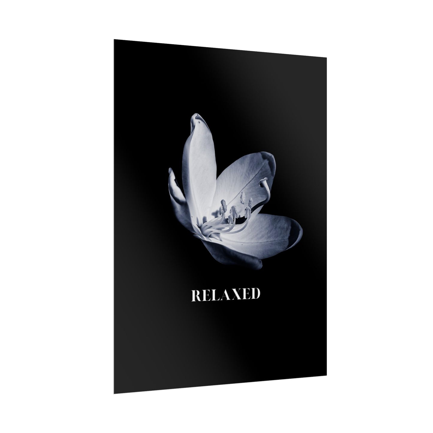 Relaxing Floral Rolled Poster