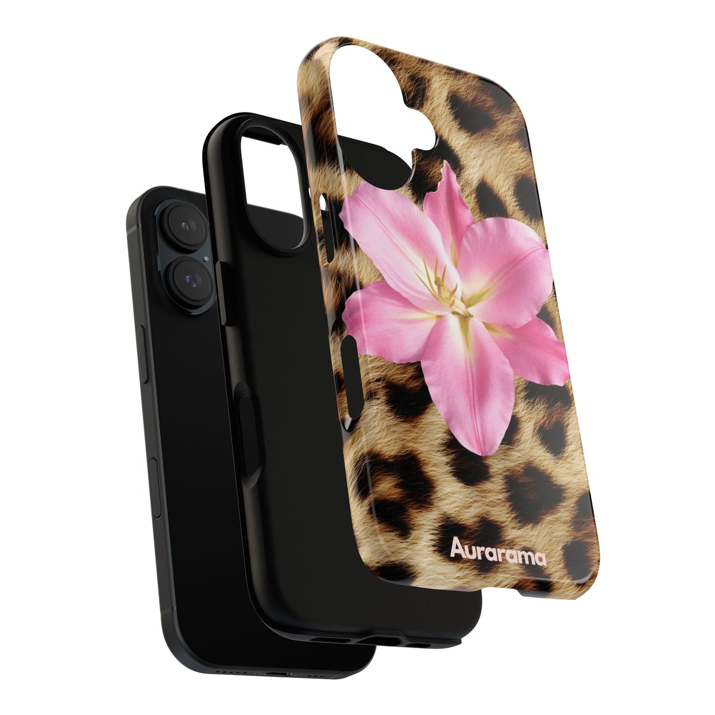 Floral Leopard - Print Phone Case