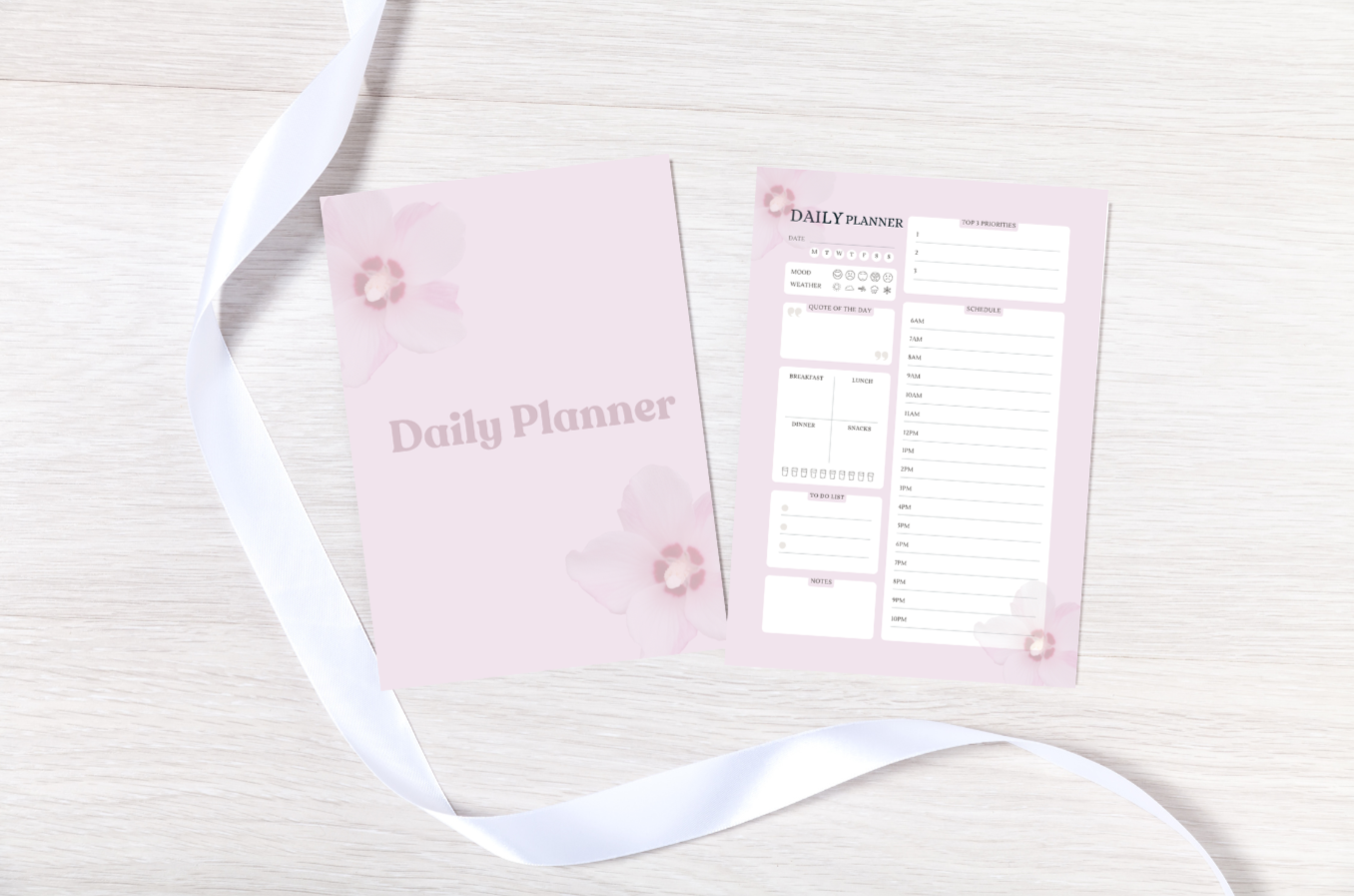 Daily Planner + Deckblatt 