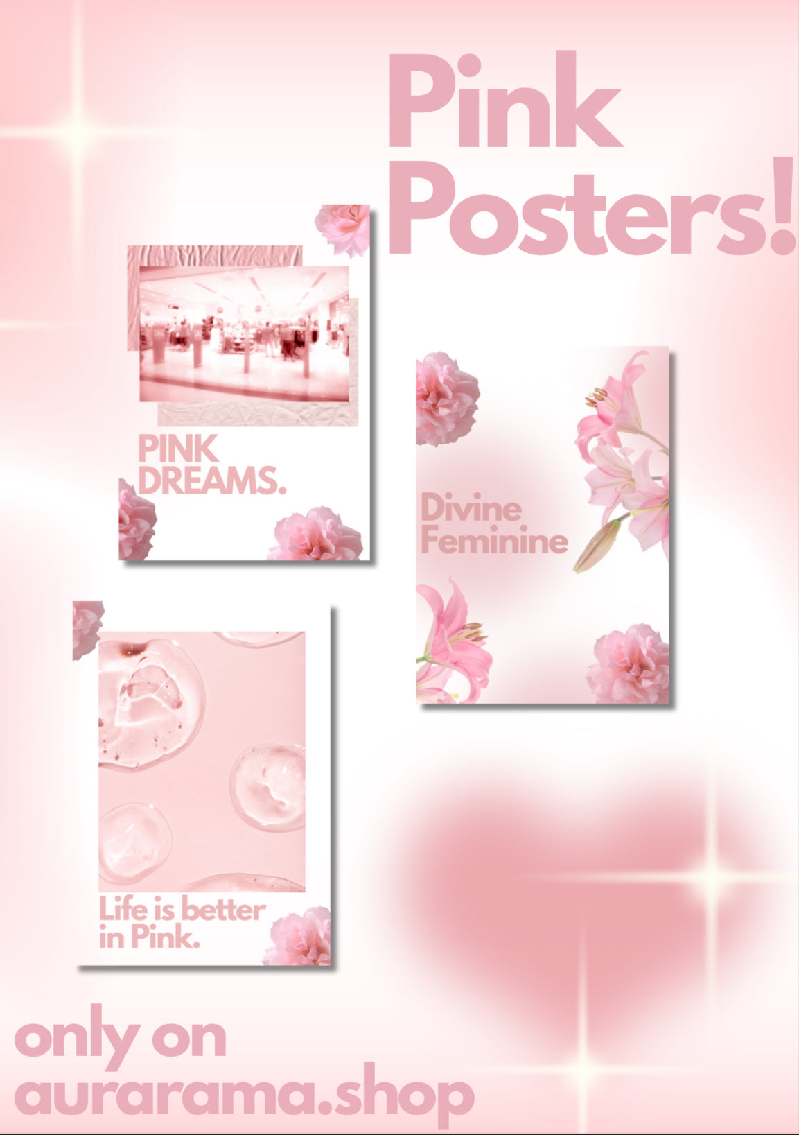Poster Set - Pink